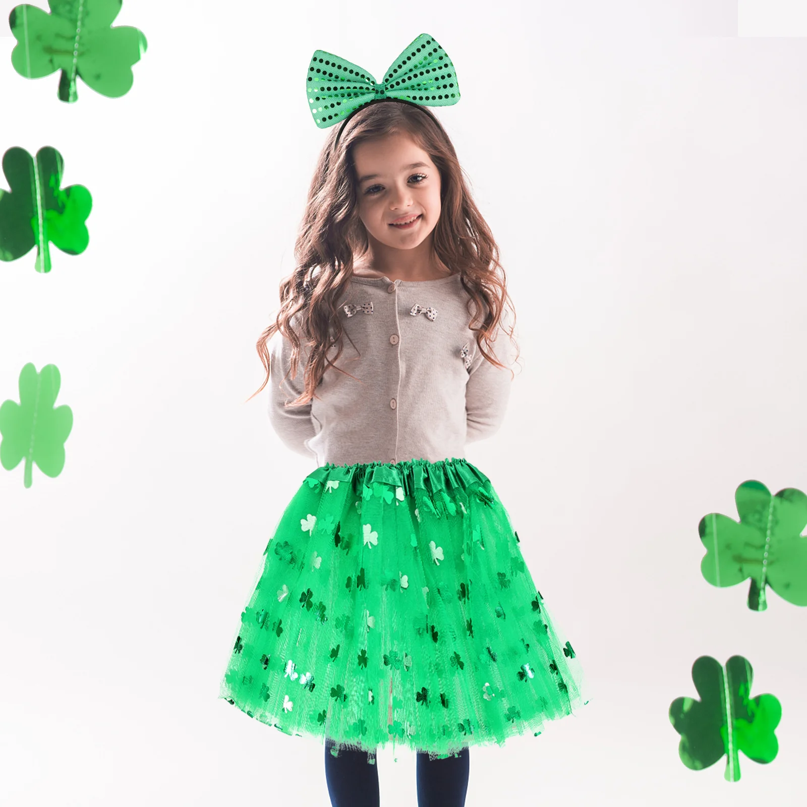 

Irish Accessories St Patrick's Day Headdress Funny Festival Props Clothing Set