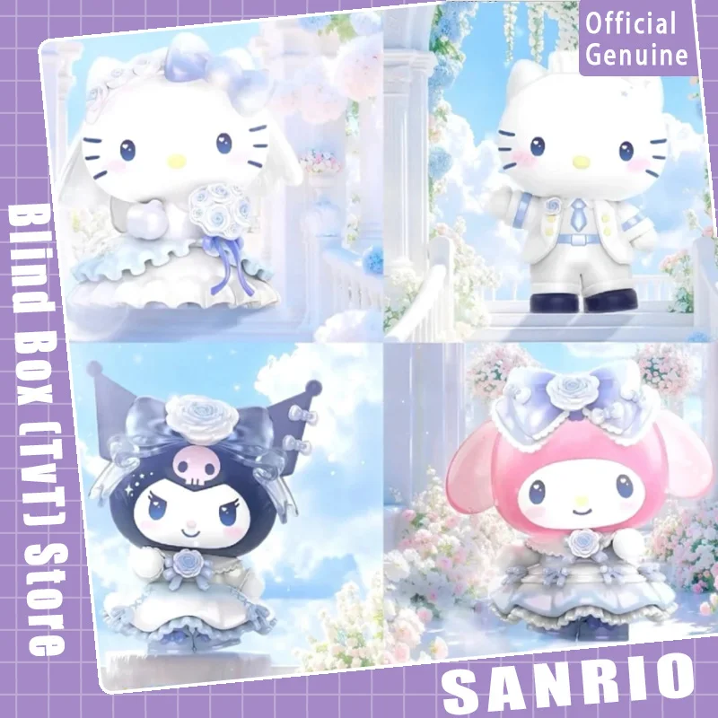 

Подлинная романтическая свадебная серия Sanrio, слепая коробка, милая кукла, коллекция Hello Kitty Daniel, украшение для рабочего стола, модный тренд, подарок