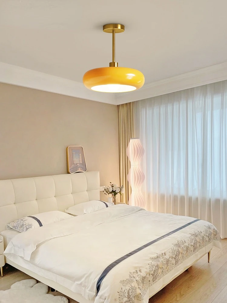 

Cream Wind Net Red Master Bedroom round Chandelier Middle Ancient Creative Personality Bauhaus Dining-Room Lamp Bedroom