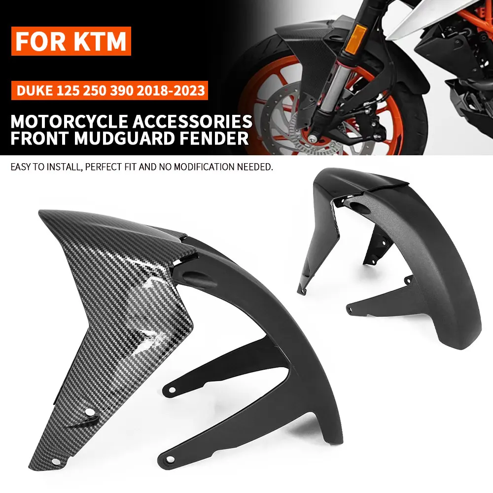 

Для KTM Duke 125 250 390 Duke390 Duke250 Duke120 2017-2023: передний мотоциклетный брызговик (защита от грязи) с карбоновым эффектом