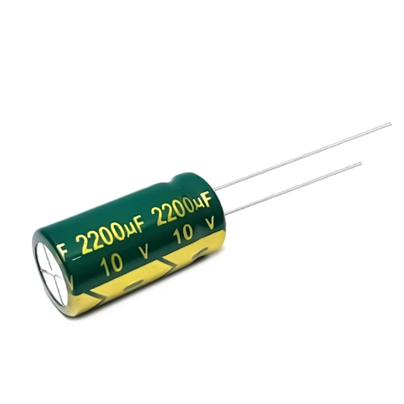 

10 шт. алюминиевых электролитических конденсаторов 10V2200UF, объемом 10X20 мм, 2200 мкФ, 10В, 20%
