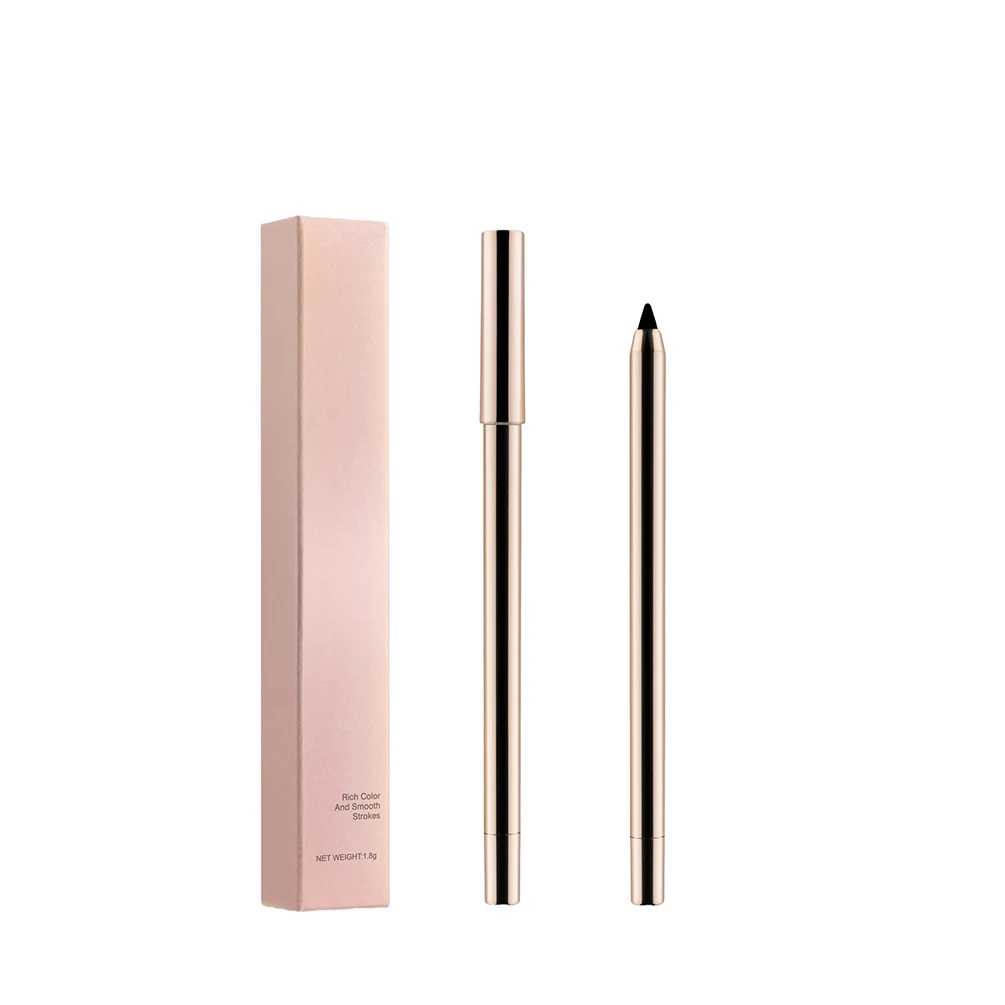 Matita per eyeliner a 4 colori con etichetta privata da 1,8 g Logo personalizzato Eyeliner retrattile automatico Trucco impermeabile resistente al sudore e non sbavato