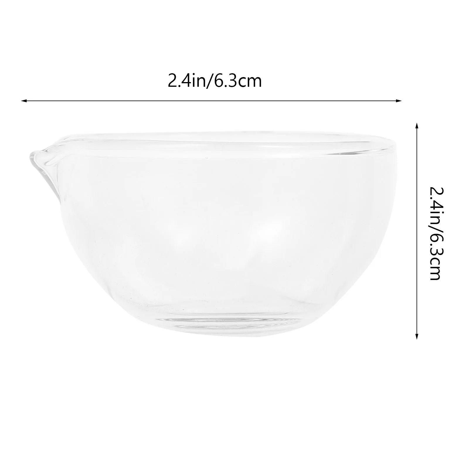 Plato de evaporación de vidrio, recipiente para lavabo, herramienta de laboratorio, diseño de boquilla redonda, uso en el aula, placa de Petri