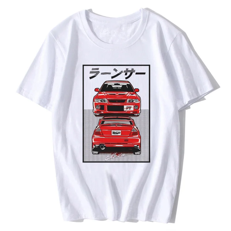 الكلاسيكية اليابانية سيارة المشجعين Evo Evolution Vi 6 Tommi Makinen 4g63 Turbo Jdm Legend تي شيرت مطبوع الرجال الملابس تي شيرت