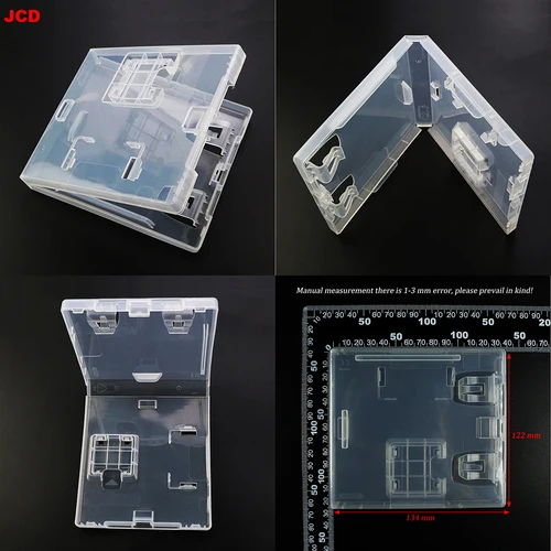 Imagen 1 del producto Caja de almacenamiento de cartuchos de tarjetas de juego, carcasa protectora de plástico, funda blanca transparente para NDS NDSL NDSi 3DS 2DS, 1/2/5/10 Uds.