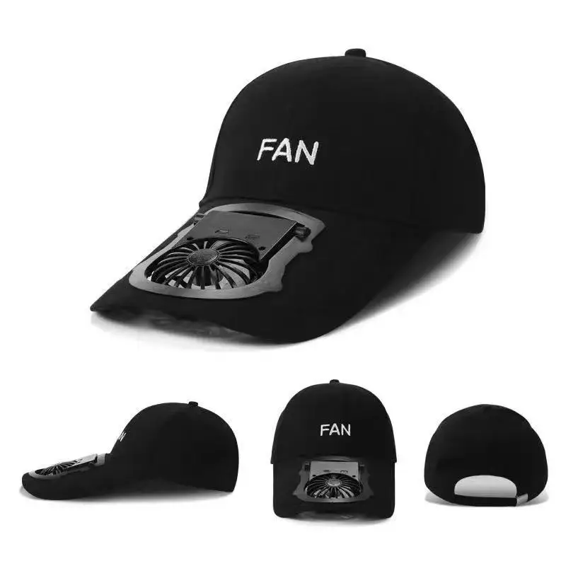 Unisex USB Charging Fan Baseball Cap Golf Hat Adjustable Fan Hat For Outdoor Camping Travel Casquette Homme Gorras Hombre