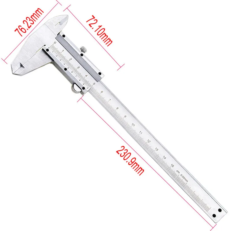 Vernier Caliper 0-150mm Stainless Steel Caliper Accuracy 0.02mm Metric Mircometer Gauge Measuring Tools