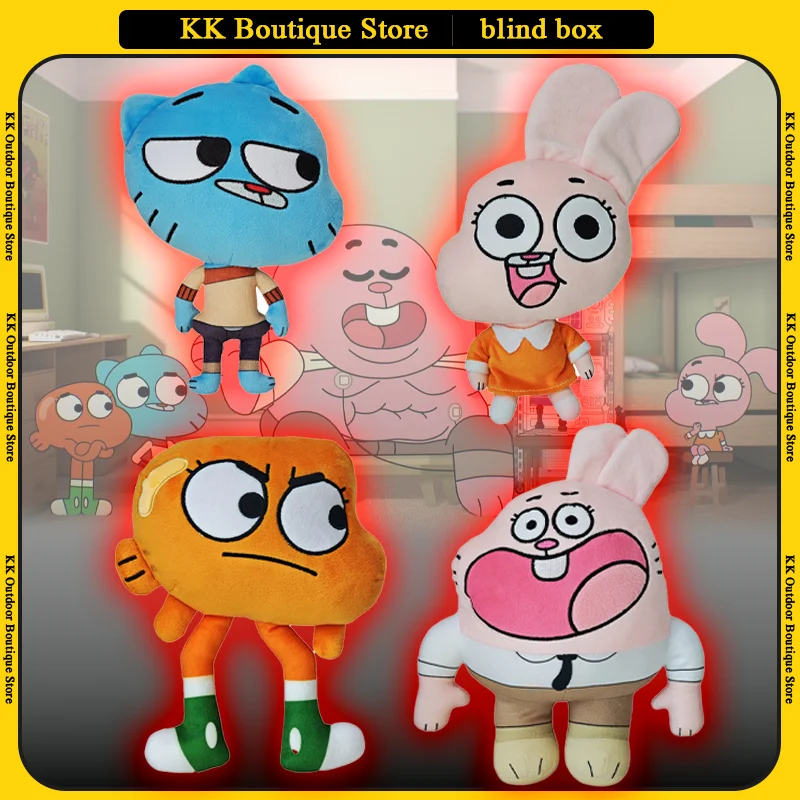 

World of Gumball аниме фигурку плюшевые игрушки мультфильм Джо Ананис Ричард Николь кот рыба кролик плюшевая кукла на Хэллоуин и Рождество