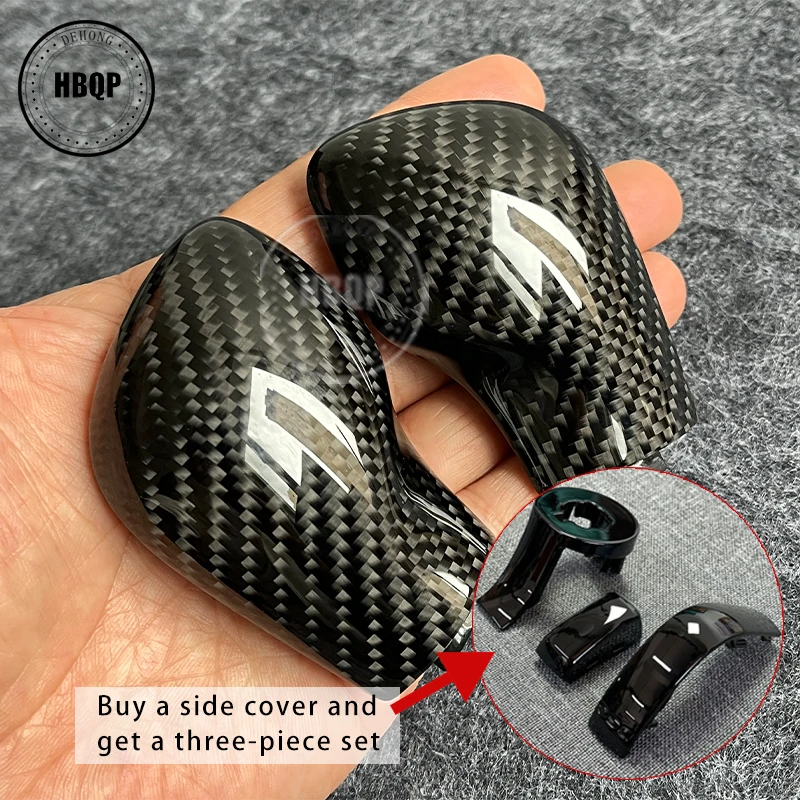 Carbon Fiber DSG gear Knob cover shifter trim for VW Golf 7 GTI R Tiguan Passat B7 B8 CC R20 Scirocco Jetta MK6 GLI interior