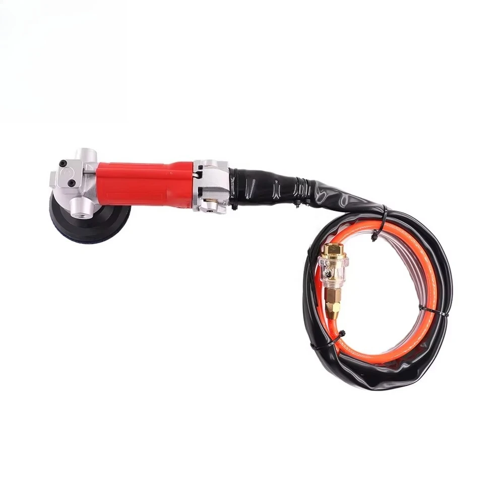 Portable Pneumatic Wet Air Polisher Rear Exhaust for Granite Marble Stone Polishing Fits Diamond Polishing Pads