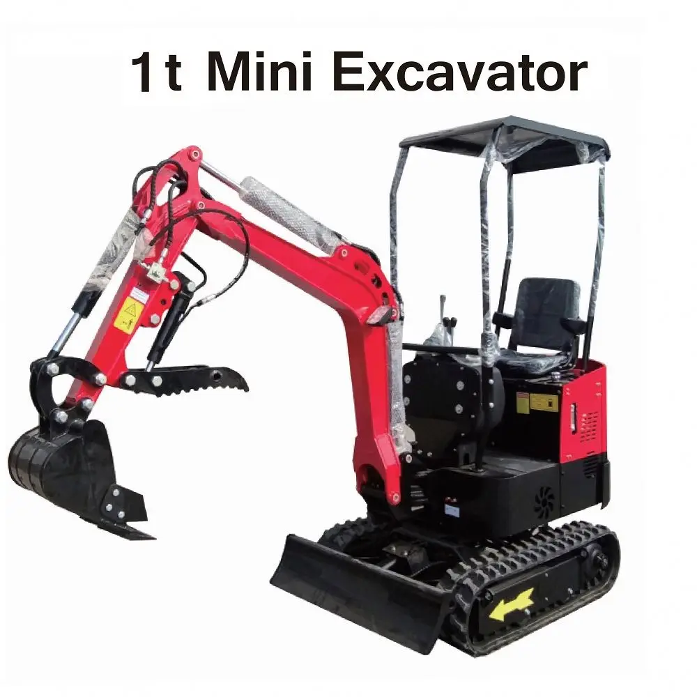 Mini Excavadora hidráulica china, excavadora pequeña, Ce/Epa, 1 tonelada, nueva, barata, a la venta