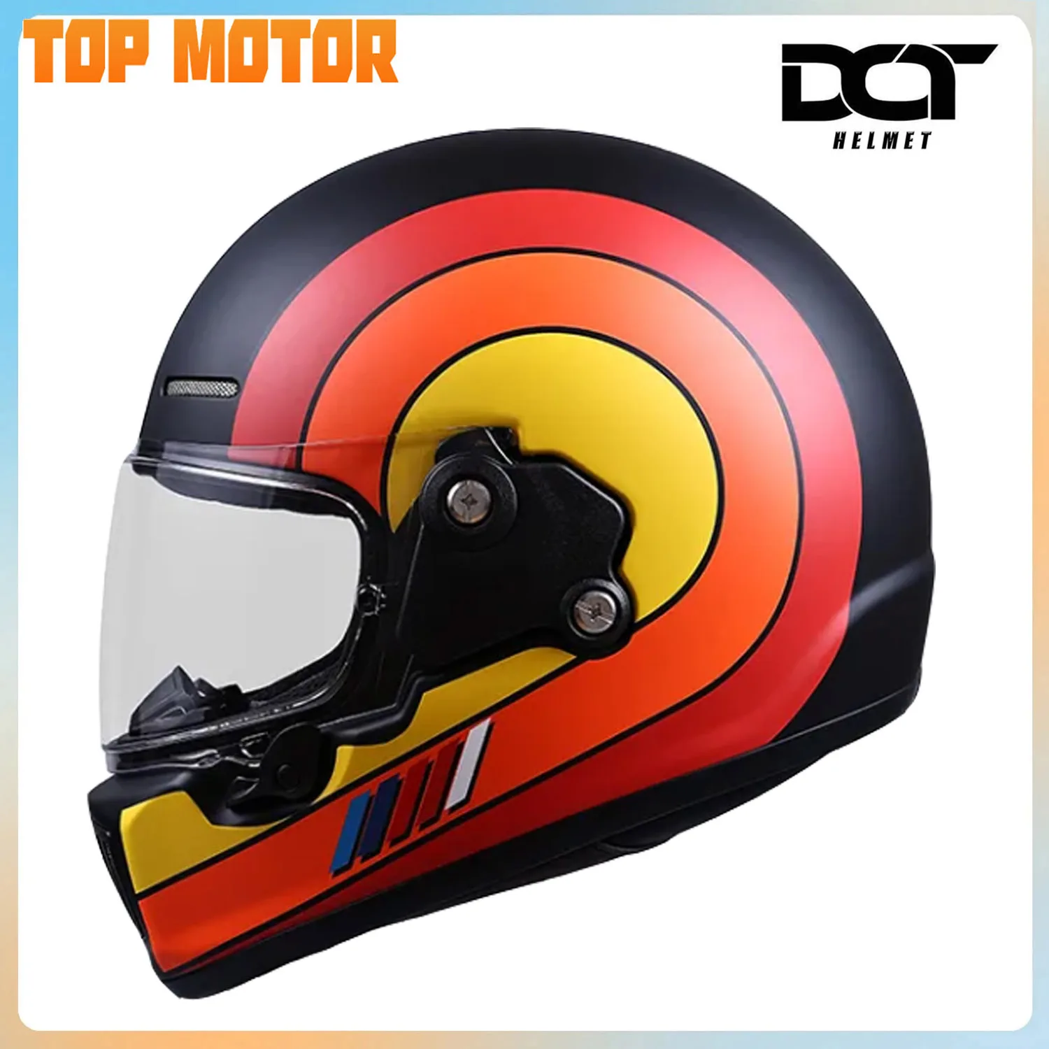 DOT Retro Motorcycle Helmet Road Riding Casco Street Cycling Capacete All Season Anti Glare DOT certification For Honda For BMW