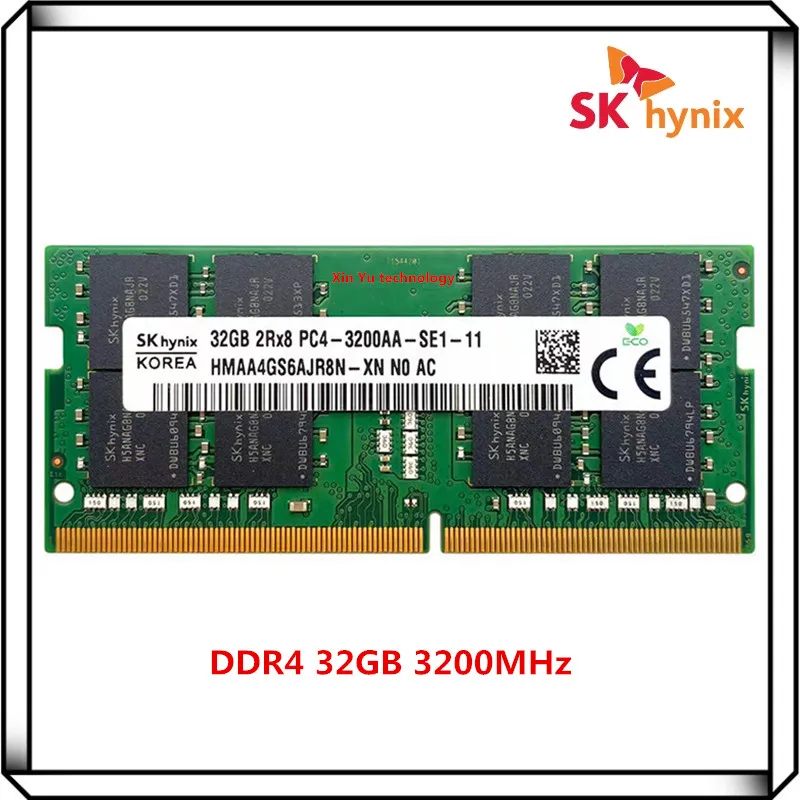 SK Hynix DDR4 32GB 2Rx8 3200AA PC4 3200MHz Original SO-DIMM RAM 