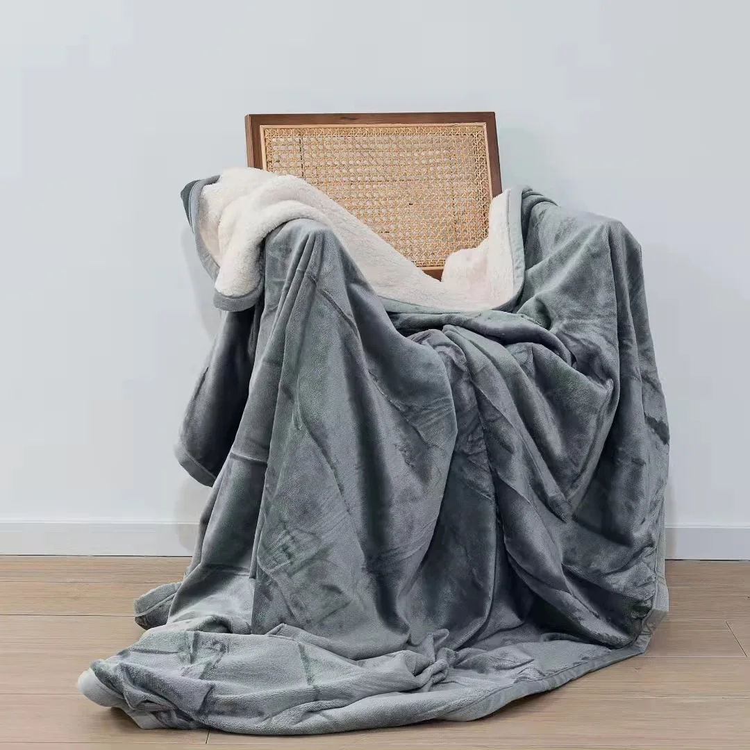 Waterproof Urine Repellent Lamb Wool Double-sided Composite Blanket Large Blanket Flannel Blanket Bed Pet Blanket