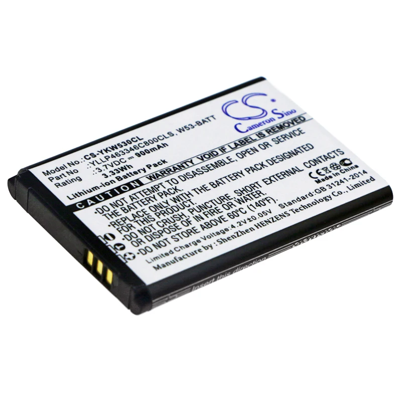 Cordless Phone Battery 900mAh forYealink W53  W53P  W53h  W73  W73P  W73H W53-BATT  YLLP463346C800CLS  YLLP523446C1010CTM