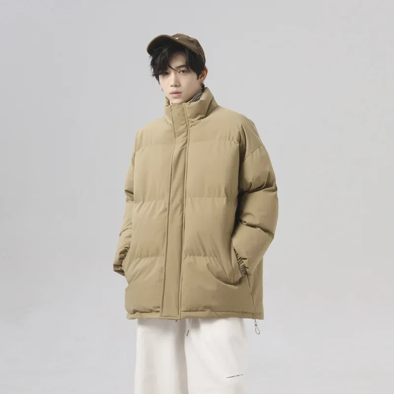 Grosso à prova d'água Down Parkas para homens e mulheres, ajuste solto, casacos de algodão acolchoado, casais, plus size, quente, AU-215, inverno