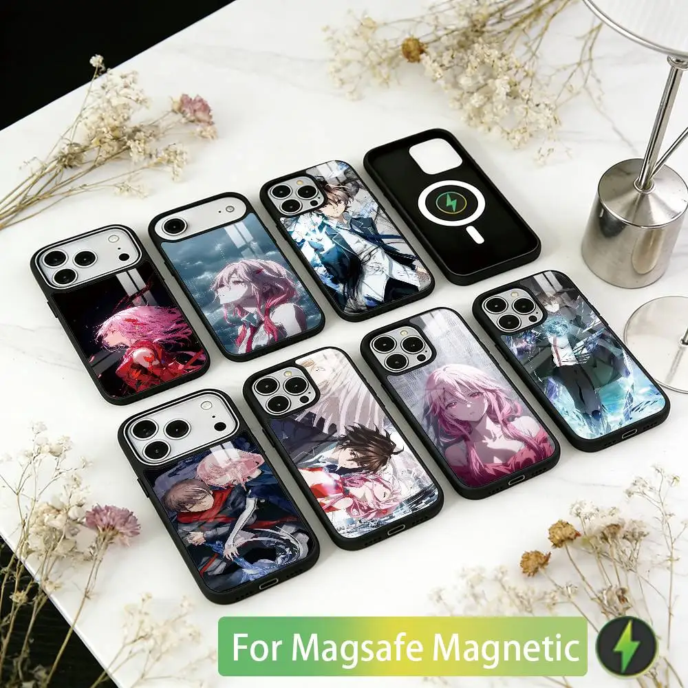 Guilty Crown Phone Case For iPhone17,16,15,14,13,12,11 Plus,Pro Magnetic For Magsafe Wireless Charging