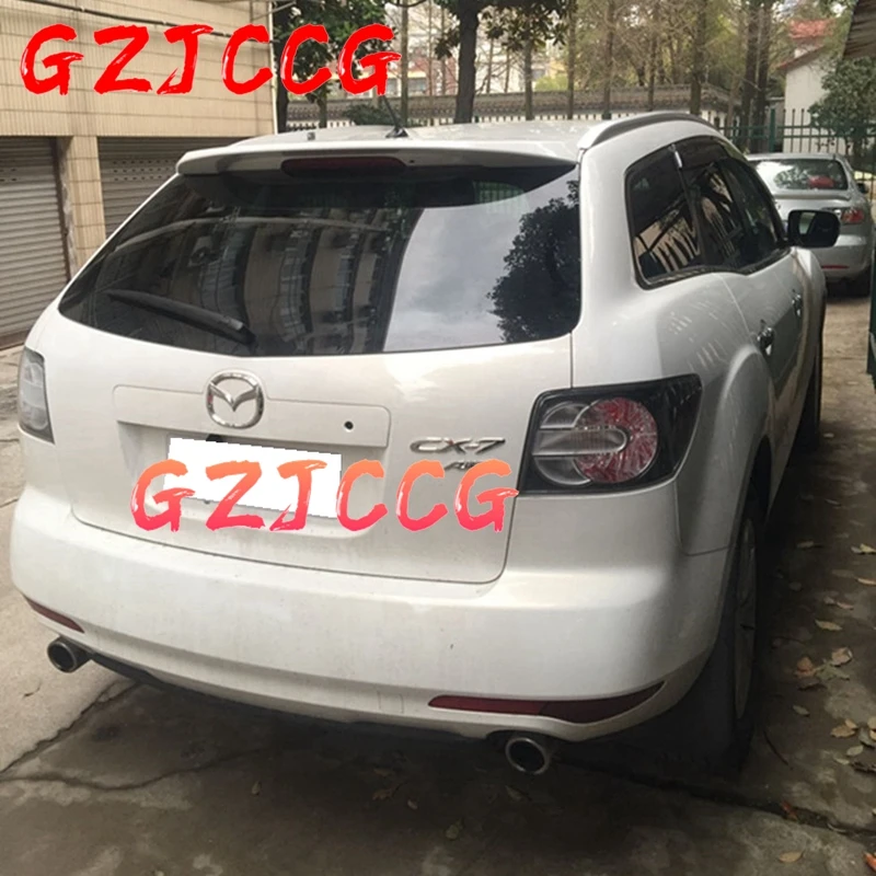 For Mazda CX-7 CX7 Spoiler 2008-2014 ABS Plastic Unpainted Primer Color Rear Trunk Boot Wing Spoiler Car Accessories