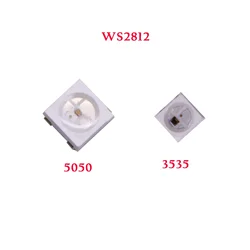 Individually Addressable WS2812B Mini 3535 5050 SMD RGB LED Chip Digital Pixels White/Black Leds DC5V 2~1500Pcs