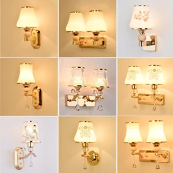 2023 New Creative Nordic Wall Lamp Bedroom Bedside Light Living Room Background Indoor Wall Light Retro LED Corridor Night Light