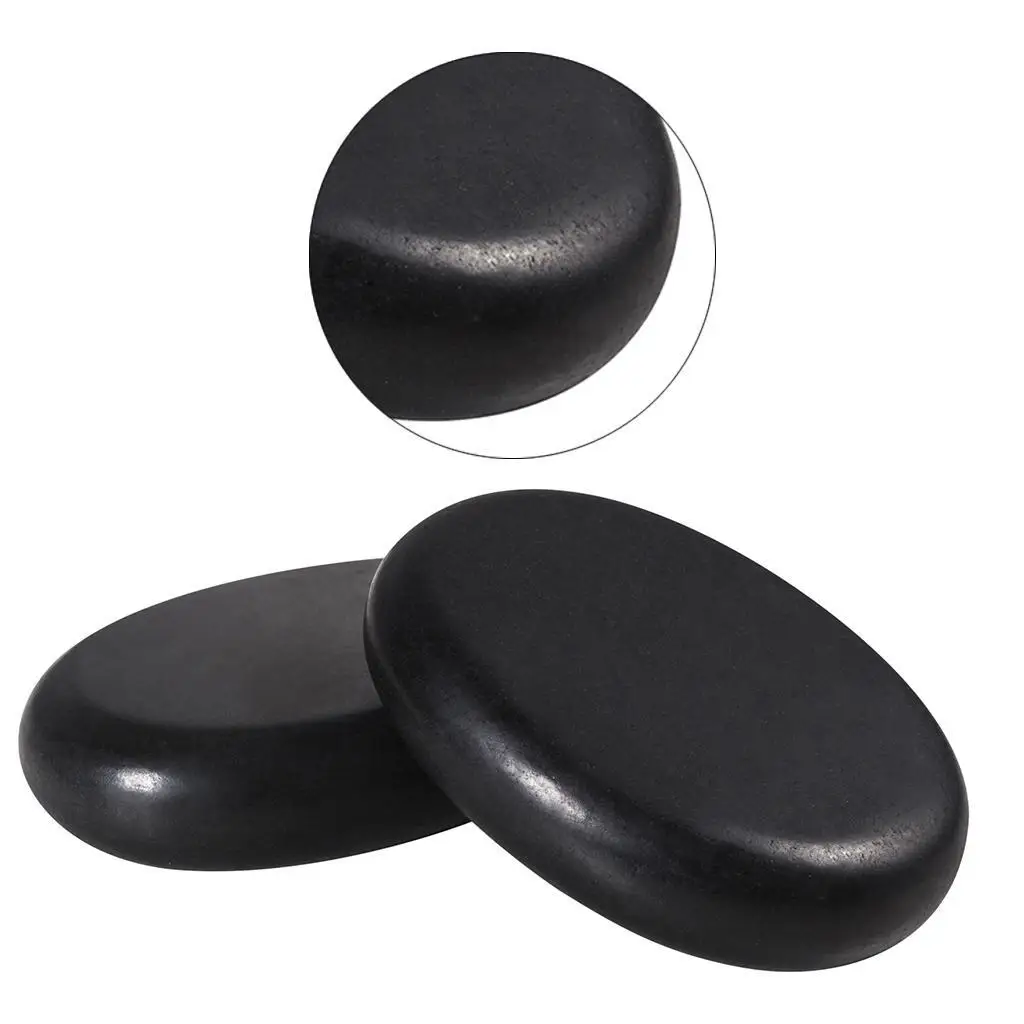 4 Pcs Professional Large Massage Stone Set Basalt Hot Rocks Stones Relaxing 4 pcs 6*6*1.5