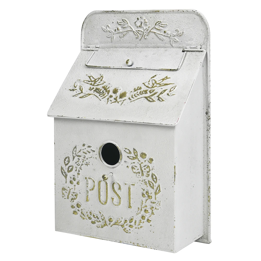 Outside Wall Mounted Post Box Mailboxes Letter Box Metal Farmhouse Post Decoration Crafts Mailbox Post Vintage