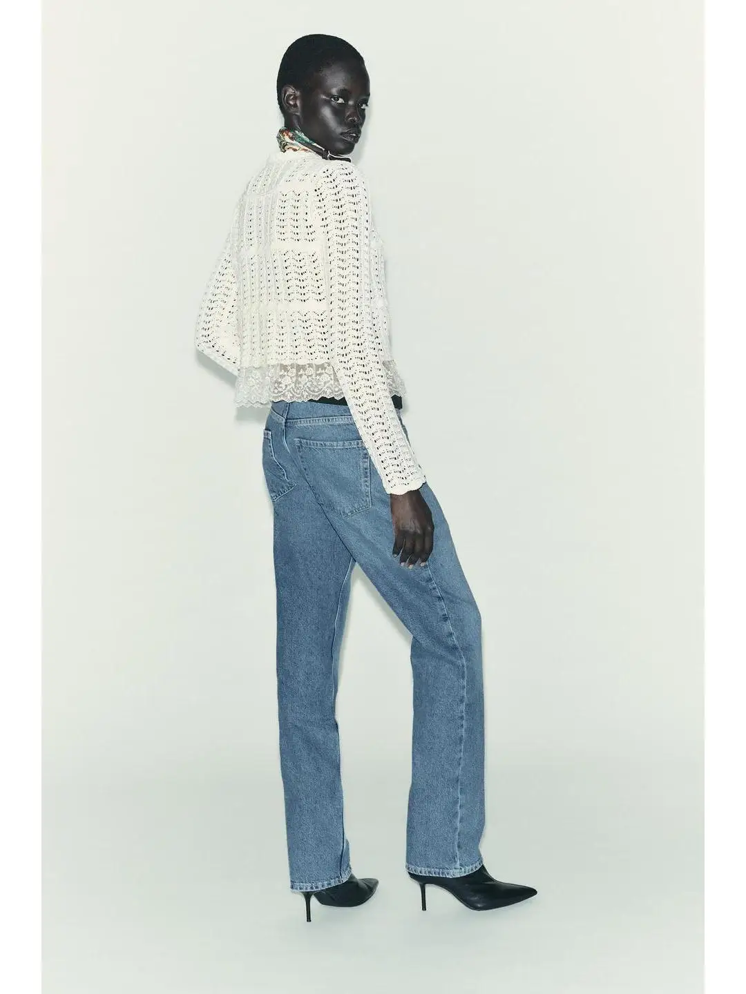 رومانسية Sle طويلة Sve جولة Ne الدانتيل المرقعة زر أسفل معطف الحلزون مادة الحرير المرأة فضفاضة تناسب محبوك سترة