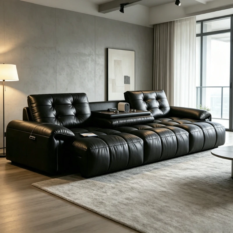 Designer Extension Recliner Sofa Leather Armrest Luxury Loveseat Recliner Sofa Sleeper Oversized Divani Moderni Home Furniture