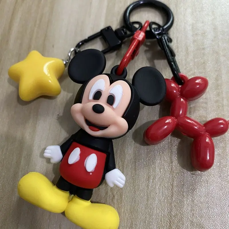 NEW Mickey and Minnie cartoon kawaii cute keychain creative peripheral couple men and women car key pendant sketch bag jewelry