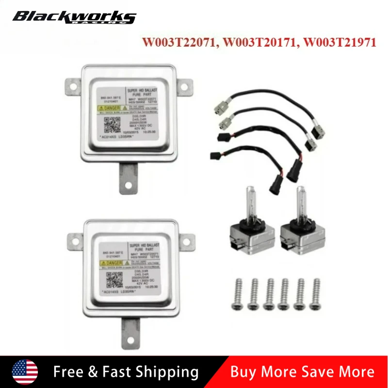 W003T22071، W003T20171، W003T21971 2 قطعة HID زينون الصابورة ومبة D3S وحدة تحكم المصباح الأمامي لأودي A3 A4 A5 VW