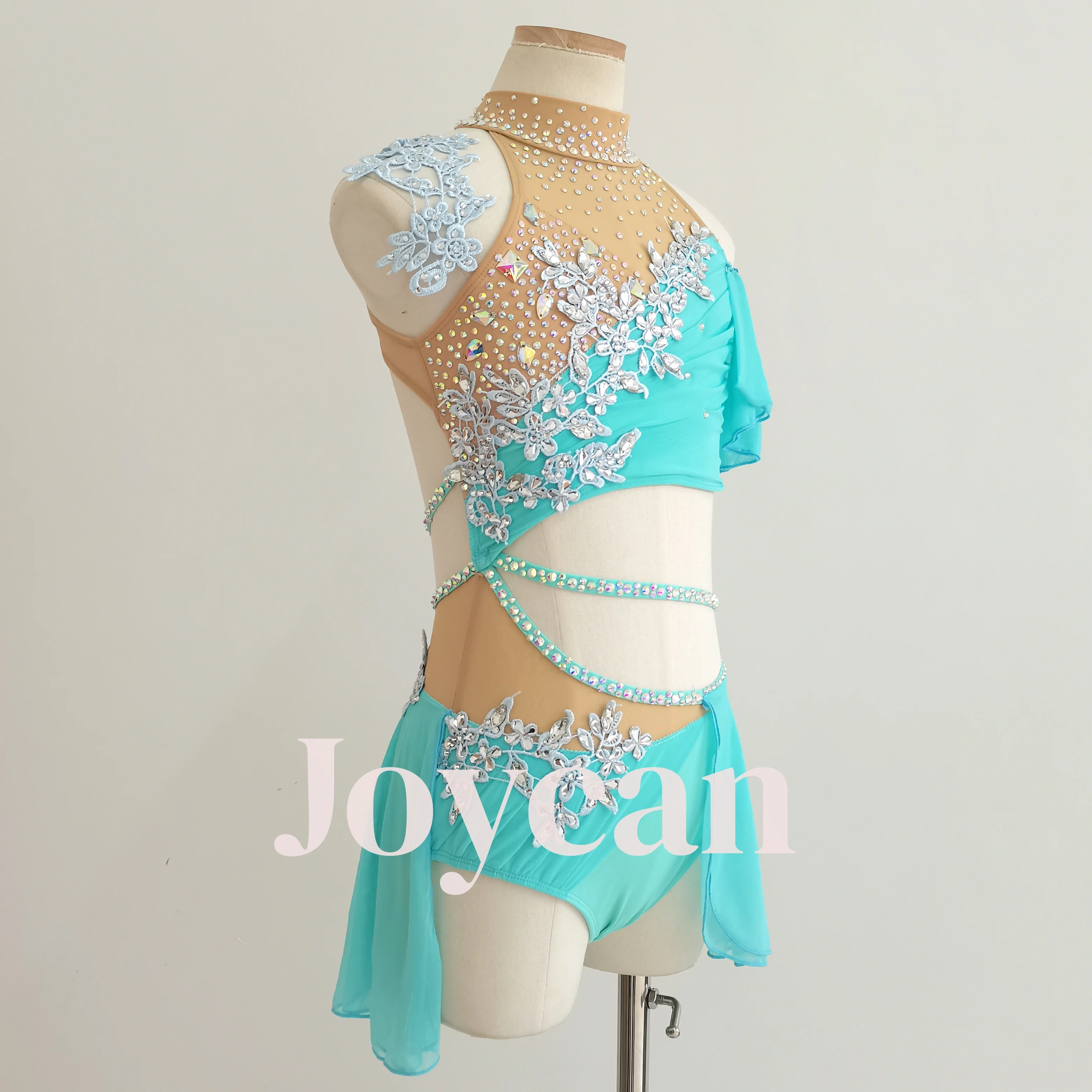 Joycan Lycial فستان رقص فتاة الماس القطب الرقص الباليه أداء المنافسة تخصيص اليدوية هدية دنة BD8786