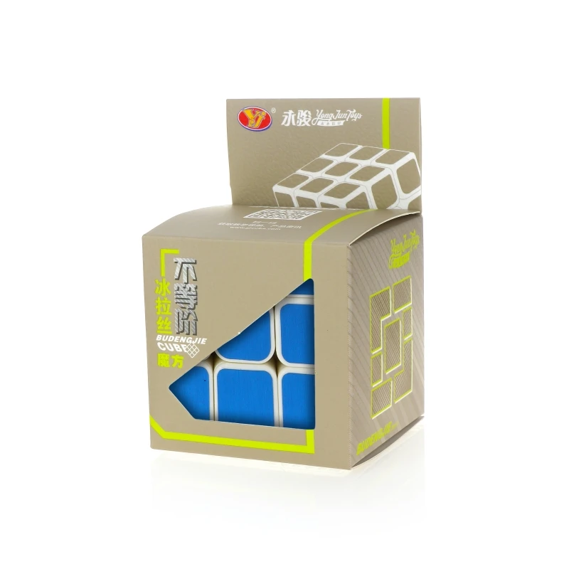 Yongjun YJ 3x3 Cube Ice Brushed สติกเกอร์ Inequality Magic Cube 3x3x3 ของเล่นเพื่อการศึกษา