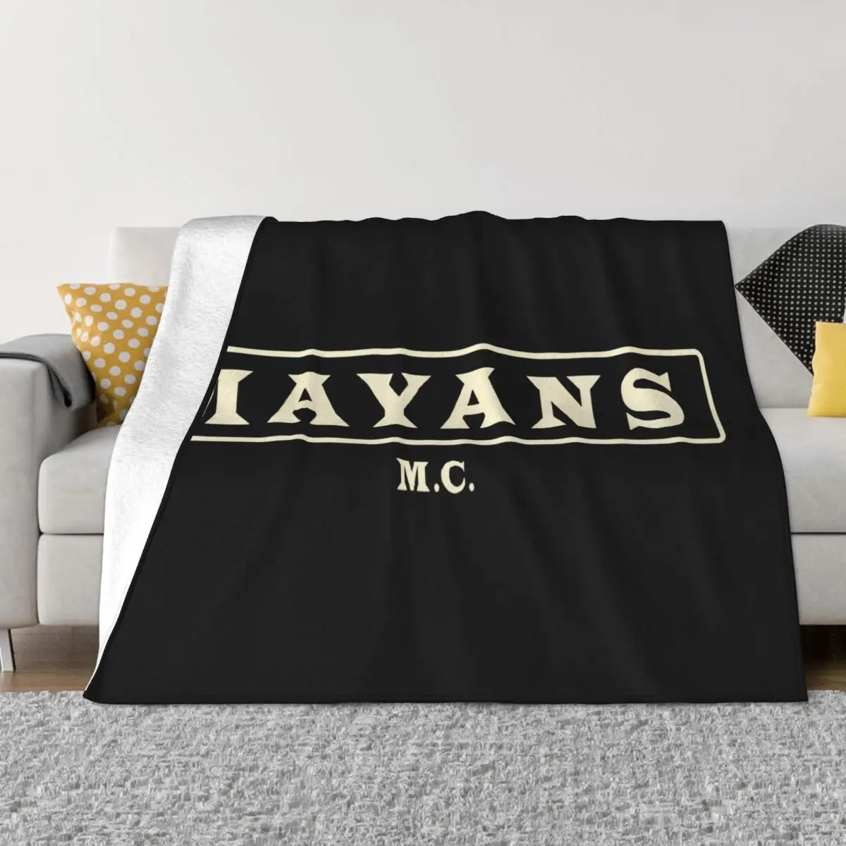 Officiel Mayans Mc Backpatch Graphic Letter New Brand Pride Youth Spring Womens Any Logo Girl New Arrival Throw Blanket