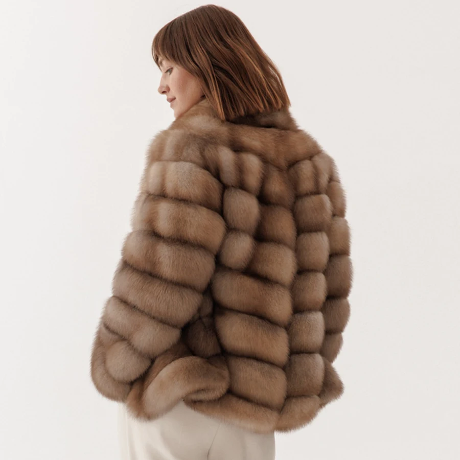 Cappotto invernale per donna giacca di pelliccia di volpe naturale cappotti di vera pelliccia di volpe cappotto di pelliccia corto di lusso alta Qulity nuovi arrivi