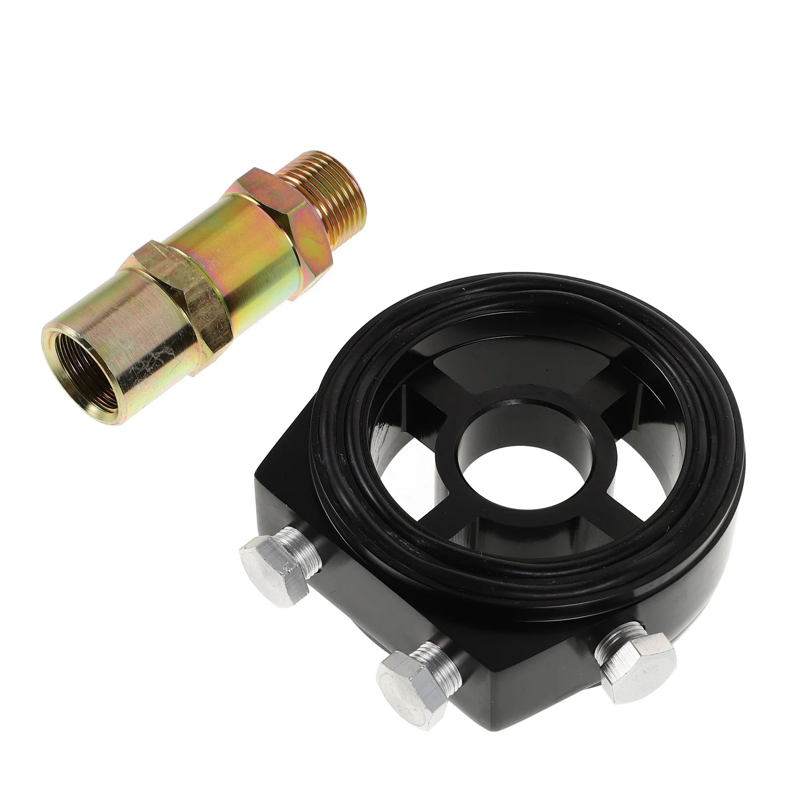 

Oil Cooler S wich Plate Adapter Kit Car Modification Durable Metal Easy Install Ideal Oil Pressure Gauge Propane Tank