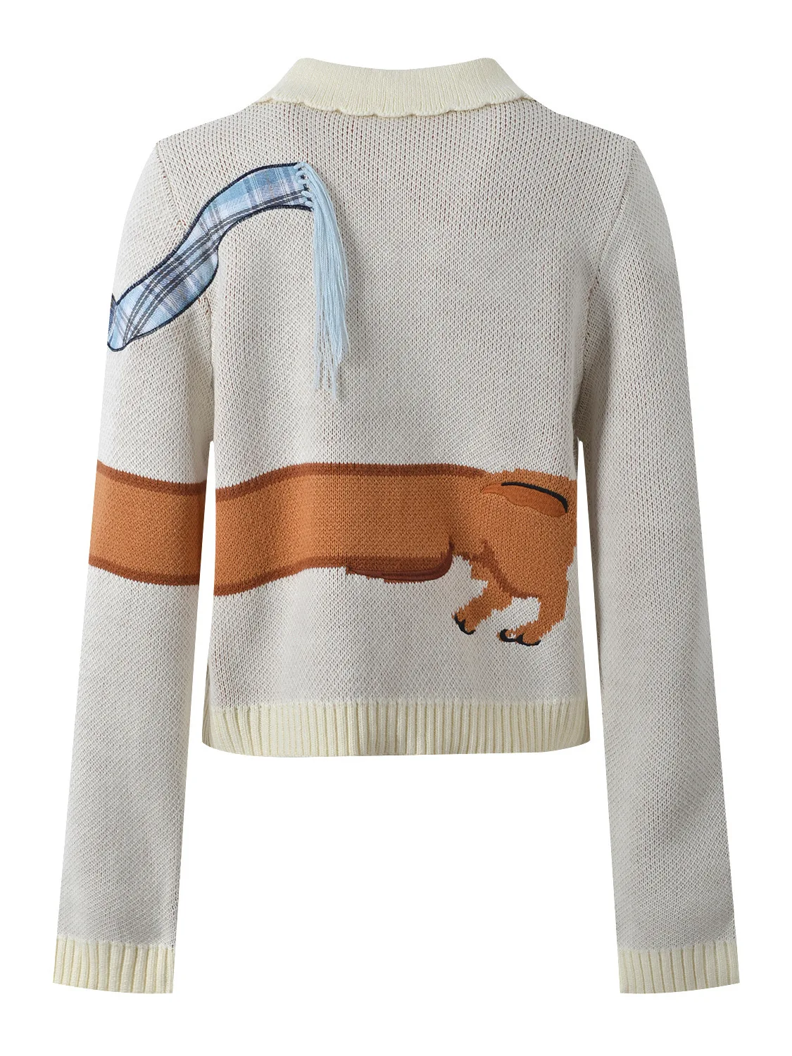 เสื้อคาร์ดิแกนไหมพรมปักลายสุนั - Embroidery Cardigan บทวิจารณ์และราคา