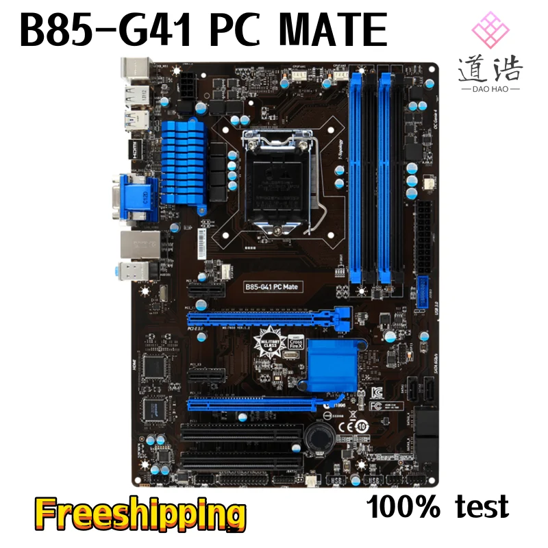 

Материнская плата для ПК, материнская плата 32 Гб HDMI LGA 1150 DDR3 ATX B85, 100% протестированная, полностью работает