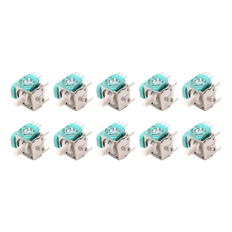 

【Обязательно к покупке】Игровые комплектующие: 10 шт. 3D-аналоговых джойстиков, сенсорные модули, стики для замены и ремонта контроллеров NGC Gamecube