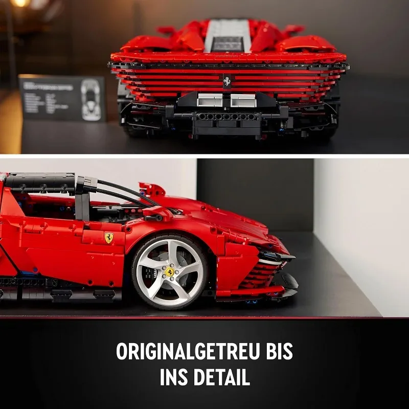 ew 3778 قطعة نموذج Daytona SP3 Supercar الفائق لبنات البناء ألعاب سيارات رياضية للأطفال هدايا عيد ميلاد صديقها متوافقة