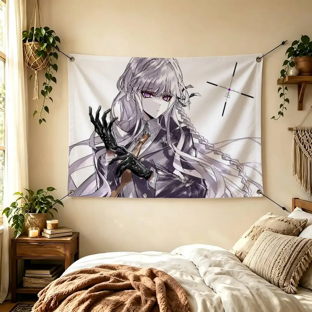 Danganronpa Kyoko Kirigiri   Flags for Bedrooms Home Decor Items Outdoor Decors Garage Decoration Flaga