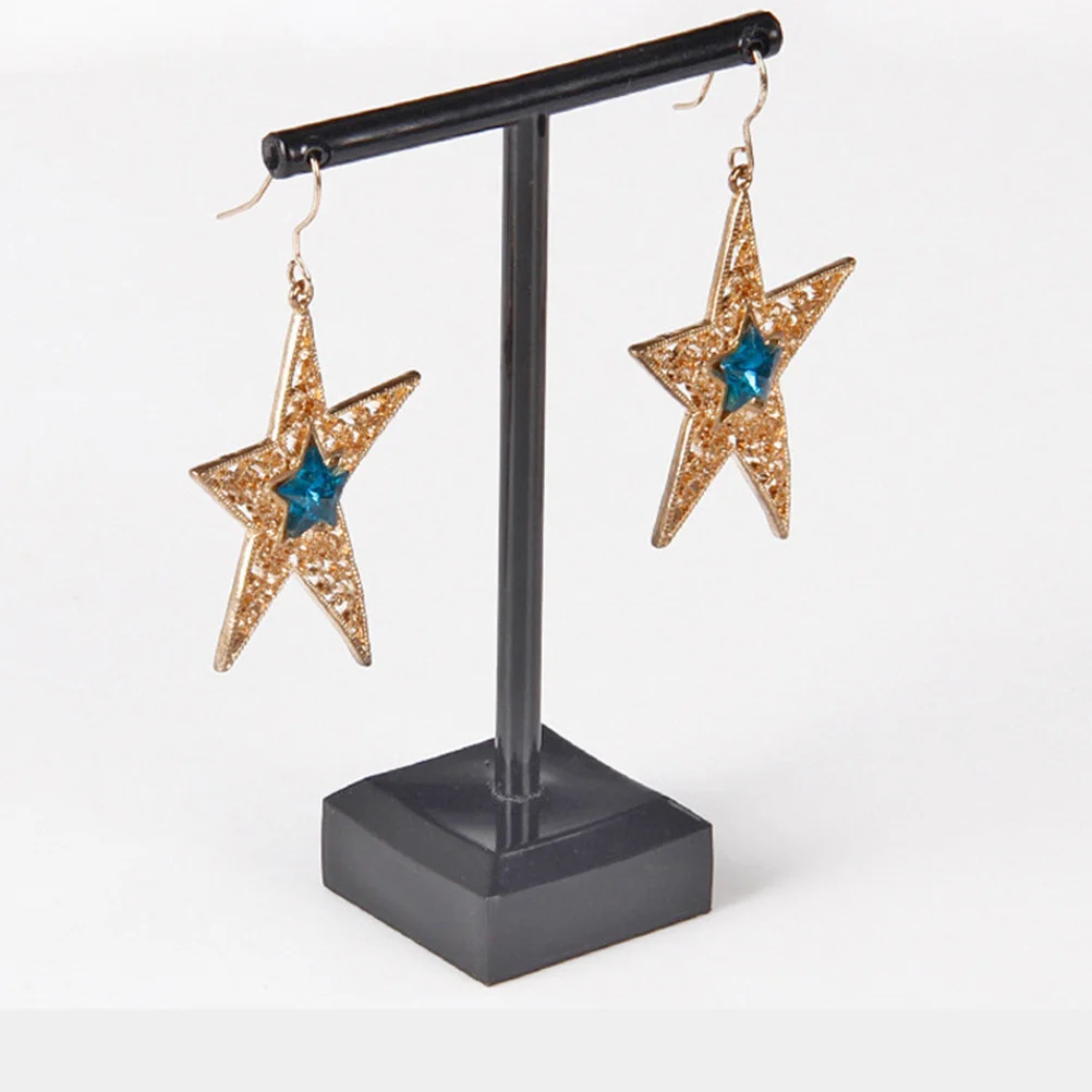 

4Pcs Acrylic Earrings Display Stand Durable T-Shaped Earrings Holder Countertop Display Jewelry Organizer Rack