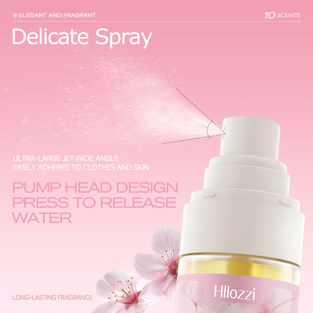 3.38fl.oz Sakura Body Fragrance Spray Hydrating Moisturizing Facial Hydrating Spray Ideal Valentine\'s Day Gift
