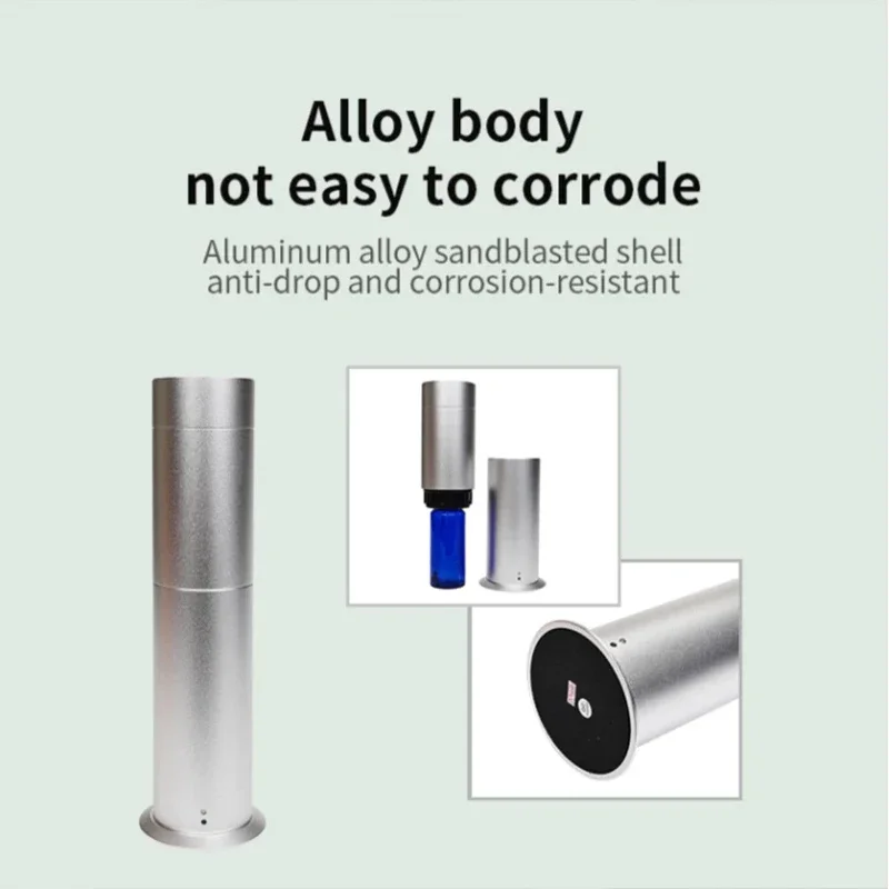 Essential Oil Diffuser 120ml Home Air Freshener 200m³ Fragrance Diffuser Remote Control Column Aluminum Alloy Scent Machine