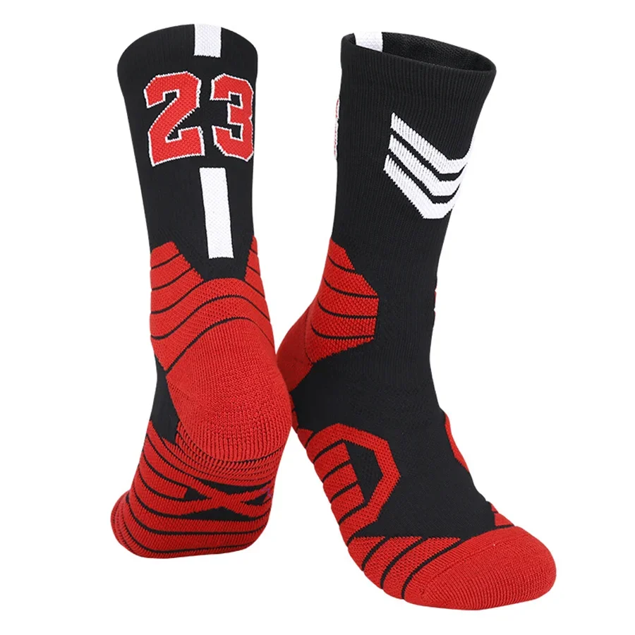 number 23 socks men women sport socks basketball football baseball rugby cycling running socks