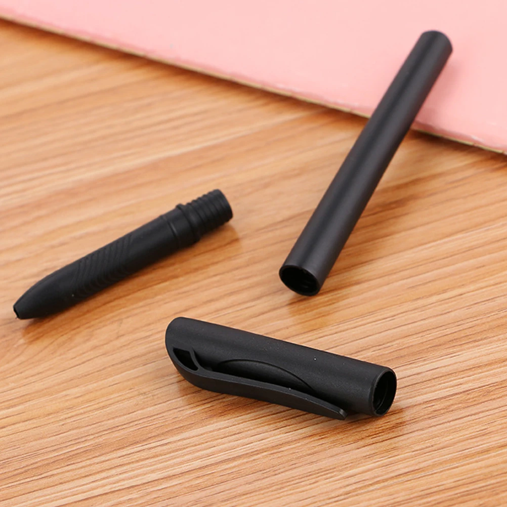

100 Pcs Gel Pen Holders Empty School Supplies Students Stationery Plastic Lightweight Black Office Pens Fine Workmanship