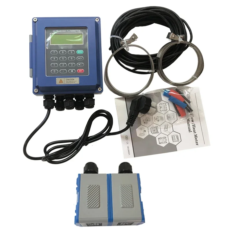 CT-1 Heat Sensor TUF-2000B Ultrasonic Flowmeter for Water RS485 Interface Modbus DN15-6000mm Flowmeters TS-2 TM-1 TL-1