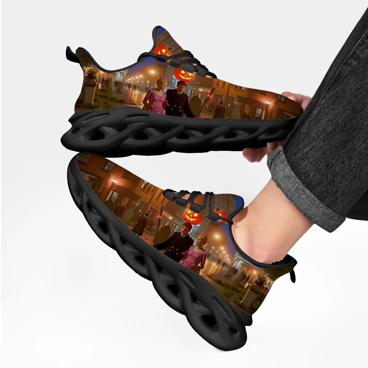 

Men's Sports Shoes Mesh Breathable Lightweight Comfort Wear Resistant Running Shoes Non-Slip Soft Platform Trendy Sneakes Man