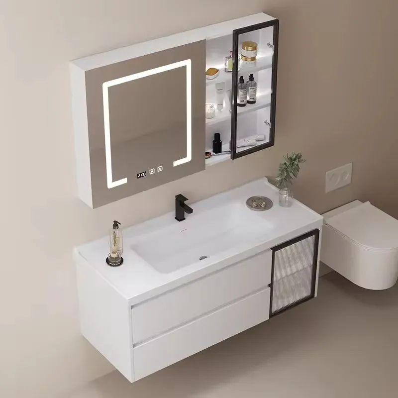 High Quality Modern PVC Bathroom Vanity Cabinet for Hotels Homes and Villas Accessory for Bathrooms