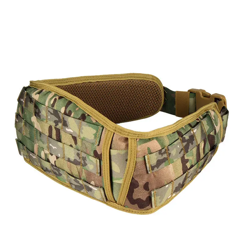 Imagem -06 - Bolsa Acolchoada Ajustável Bolsa da Cintura Patrol Duty Belt Outdoor Molle Belt Combate Tactical Utility Belt com Coldre