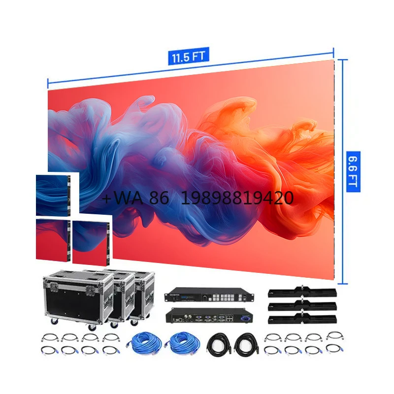 

Customizable Indoor Video Wall Concert Stage Led Screen for Wedding Rental P4.81 Exterior 500*500mm Pantalla Event Led Screen